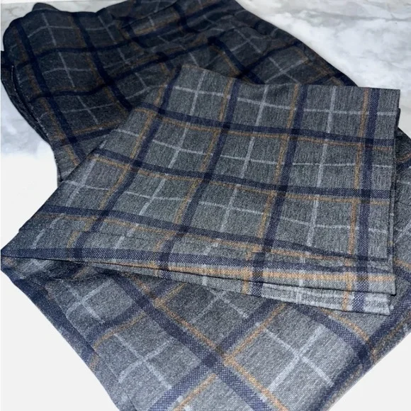 NWOT Michel Studio Grey Plaid Pants - Picture 5 of 9